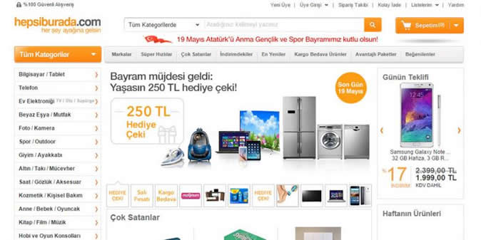Türkiyenin En Sevilen Alışveriş Siteleri